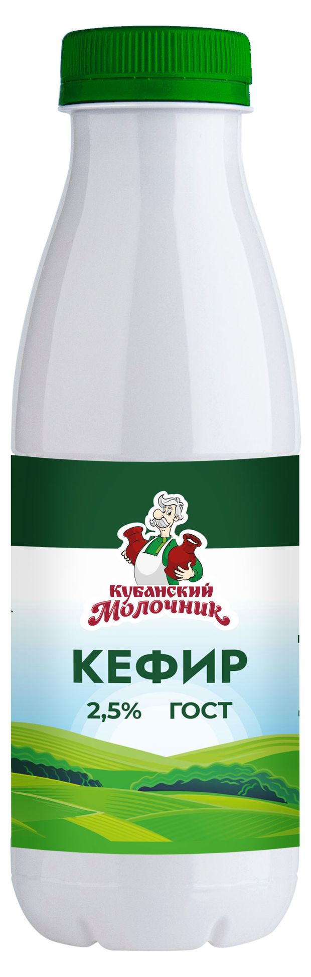 Кефир Кубанский Молочник ГОСТ 2,5% БЗМЖ, 450 г