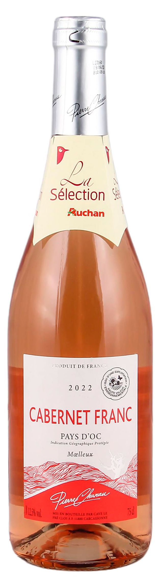 Вино Pierre Chanau Cabernet Franc Moelleux розовое полусухое Франция, 0,75 л