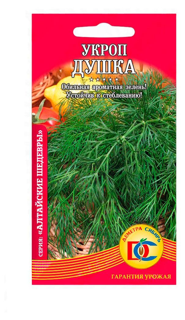 Семена Деметра-Сибирь Укроп Зеленый душка, 1 г