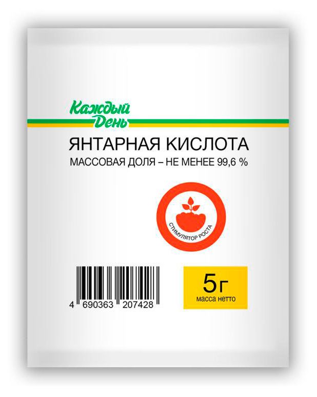 Кислота янтарная Каждый день 5 г 16₽
