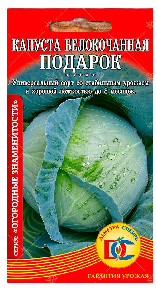Семена Деметра-Сибирь Капуста Подарок, 0,5 г