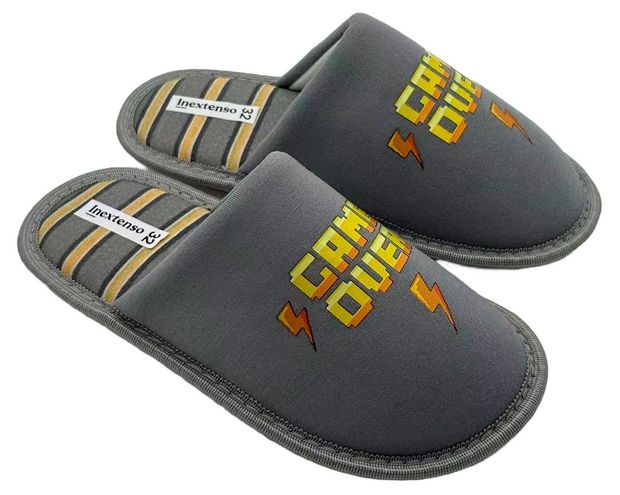 Тапочки детские InExtenso с закрытым носом серые