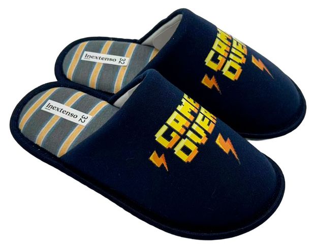 Тапочки детские InExtenso с закрытым носом темно-синие