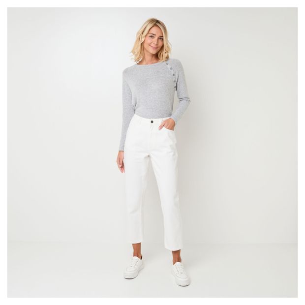 Джинсы женские InExtenso прямые бежевые