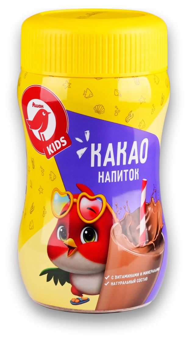 Какао напиток АШАН Красная птица Kids 300 г 200₽