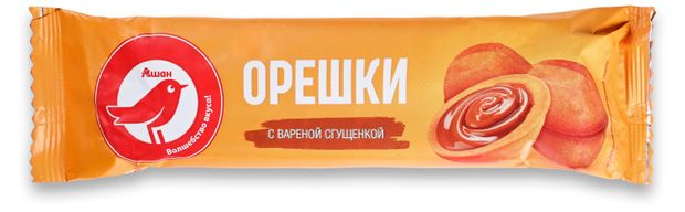 Орешки АШАН Красная птица с вареной сгущенкой БЗМЖ охлажденные, 60 г