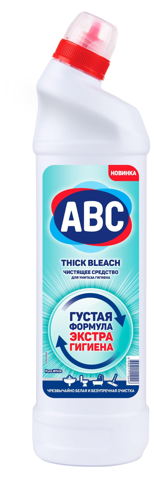 Гель для сантехники ABC Идеальная белизна, 750 мл