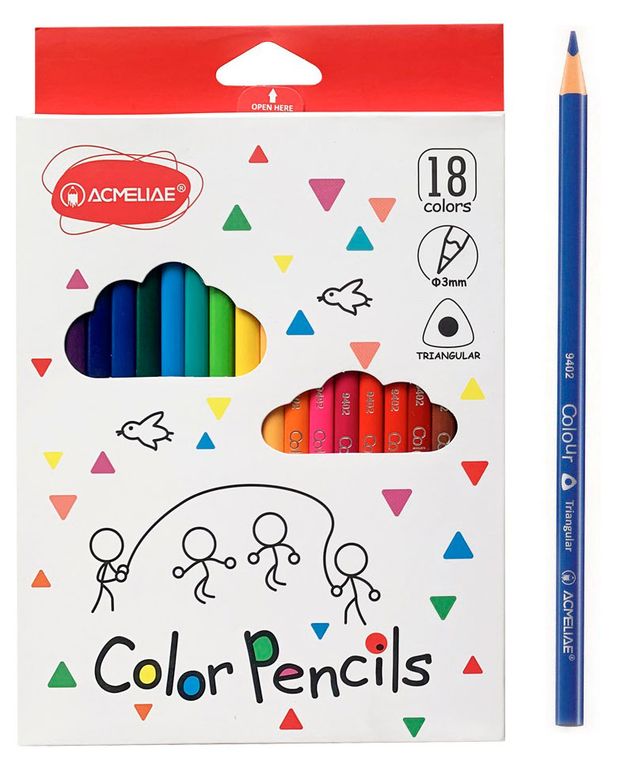 Набор цветных карандашей ACMELIAE 18 цветов 400₽