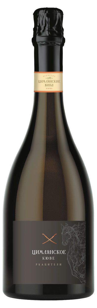 Игристое вино Цимлянское Кюве Ркацители белое полусладкое Россия, 0,75 л