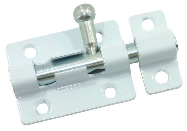 Шпингалет накладной ЗТ-4 белый