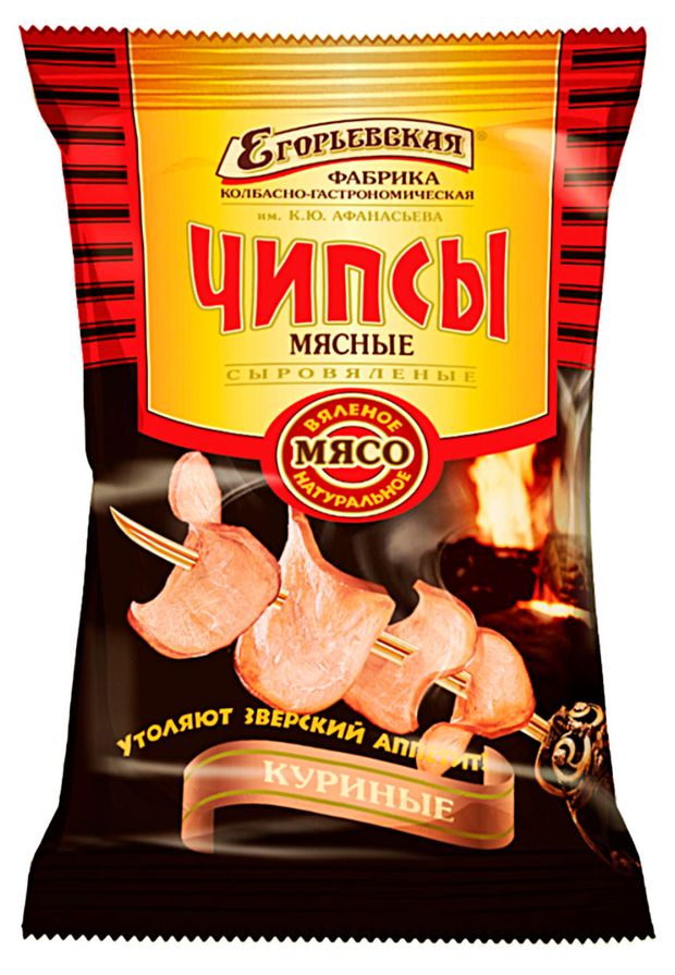 Чипсы сыровяленые куриные Егорьевская КГФ 30 г 167₽