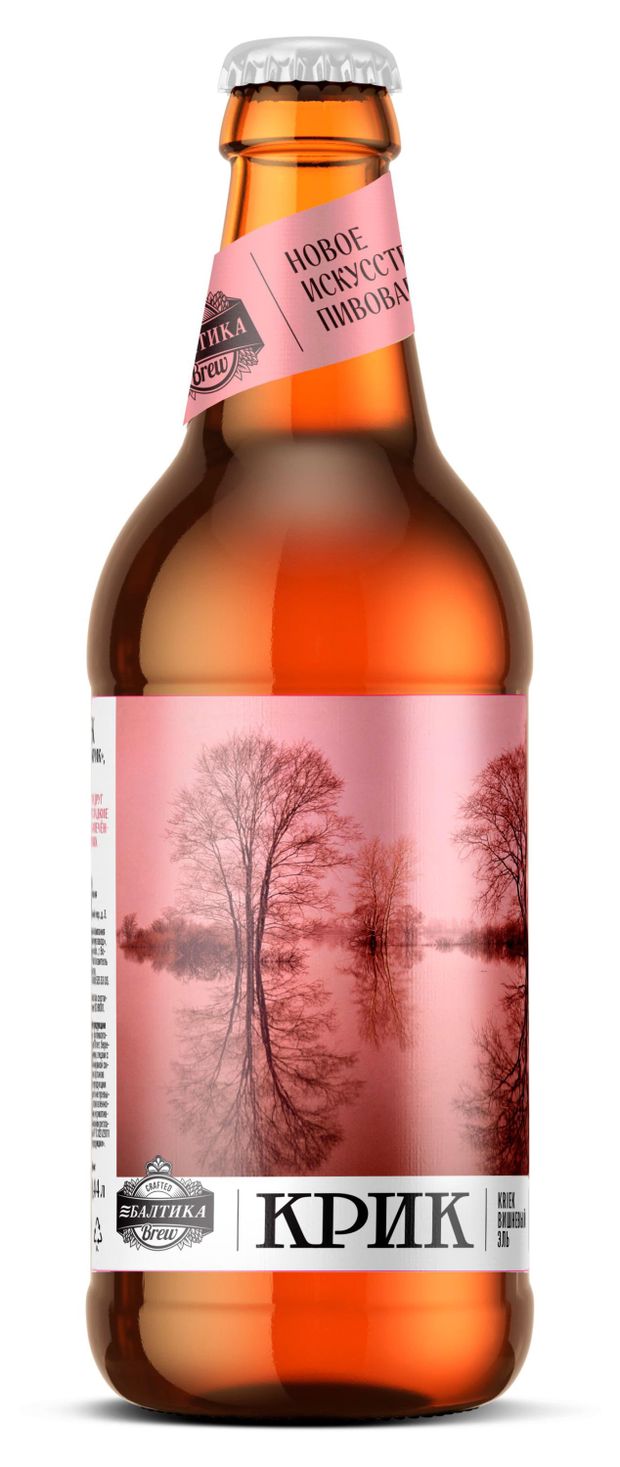 Пивной напиток Балтика Brew Крик фильтрованный, 440 мл