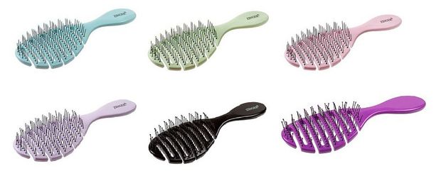 Расческа массажная Zinger с нейлоновыми зубьями OS-5047, 1 шт в ассортименте