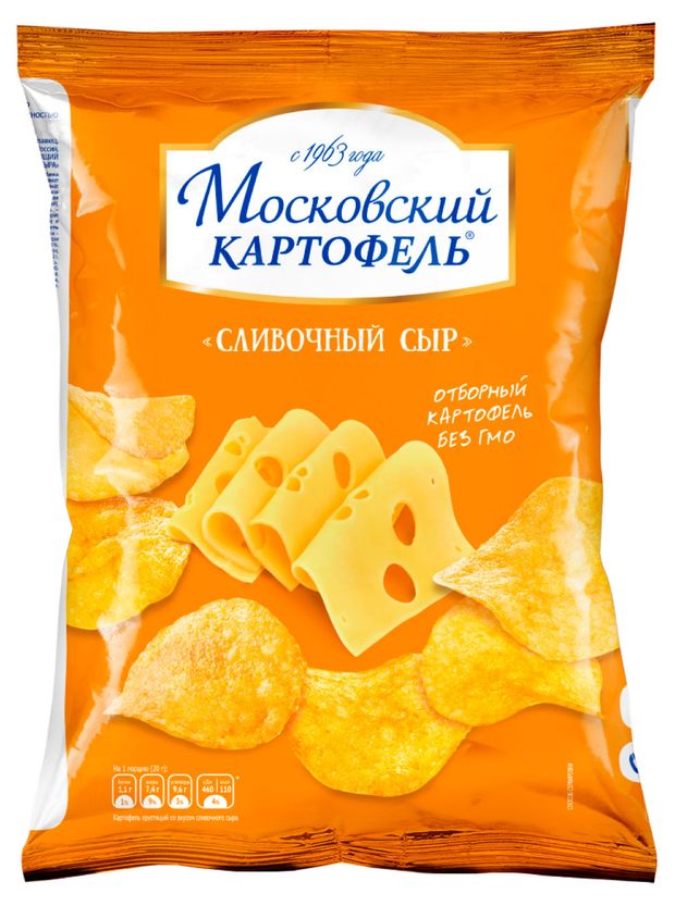 Чипсы картофельные Московский Картофель со вкусом сливочного сыра, 240 г