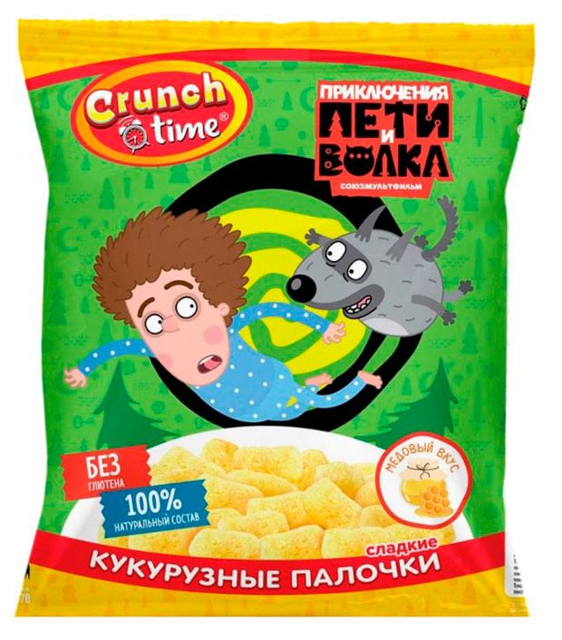 Кукурузные палочки CrunchTime Петя и волк, 75 г