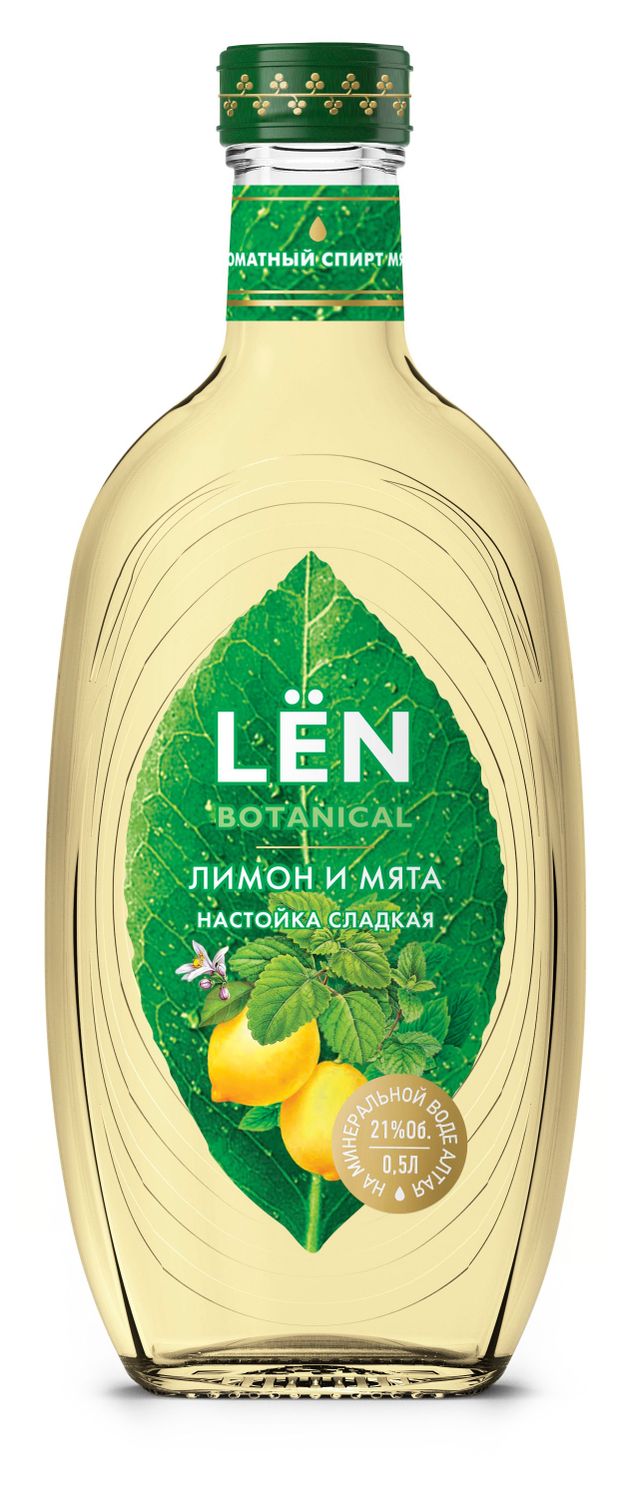 Настойка сладкая LЁN дълимон и мята Россия, 0,5 л