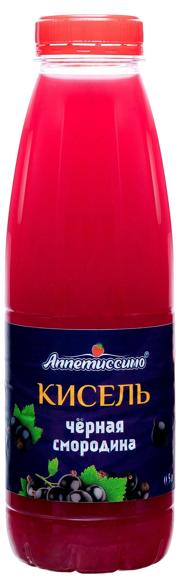 Кисель плодово-ягодный Аппетиссимо черная смородина охлажденный, 500 мл