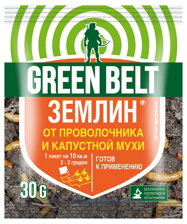 Средство от проволочника и капустной мухи GREEN BELT Землин, 30 г
