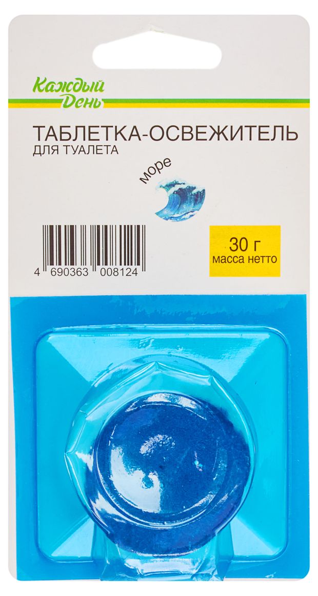 Чистящая таблетка для унитаза Каждый день Море, 40 г