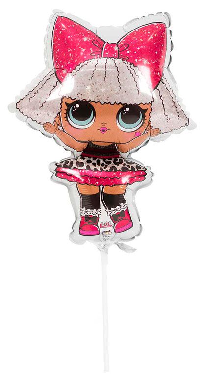 Шар фольгированный ВЕСЁЛАЯ ЗАТЕЯ на палочке 120₽