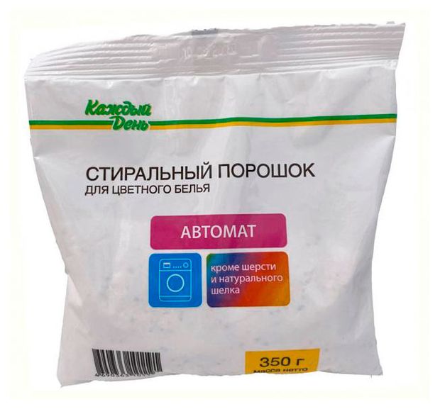 Стиральный порошок Каждый день для цветного белья 350 г 40₽
