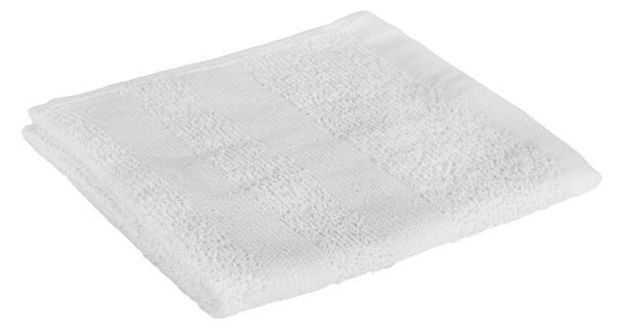 Полотенце Каждый день белое, 30х30 см