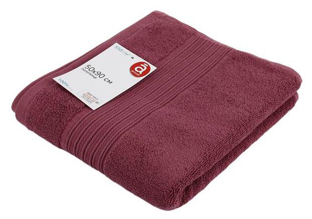 Полотенце Actuel бордовое, 50х90 см, 550 г