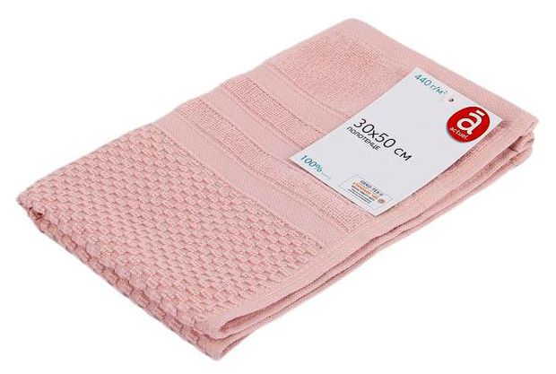 Полотенце Actuel розовое, 30х50 см