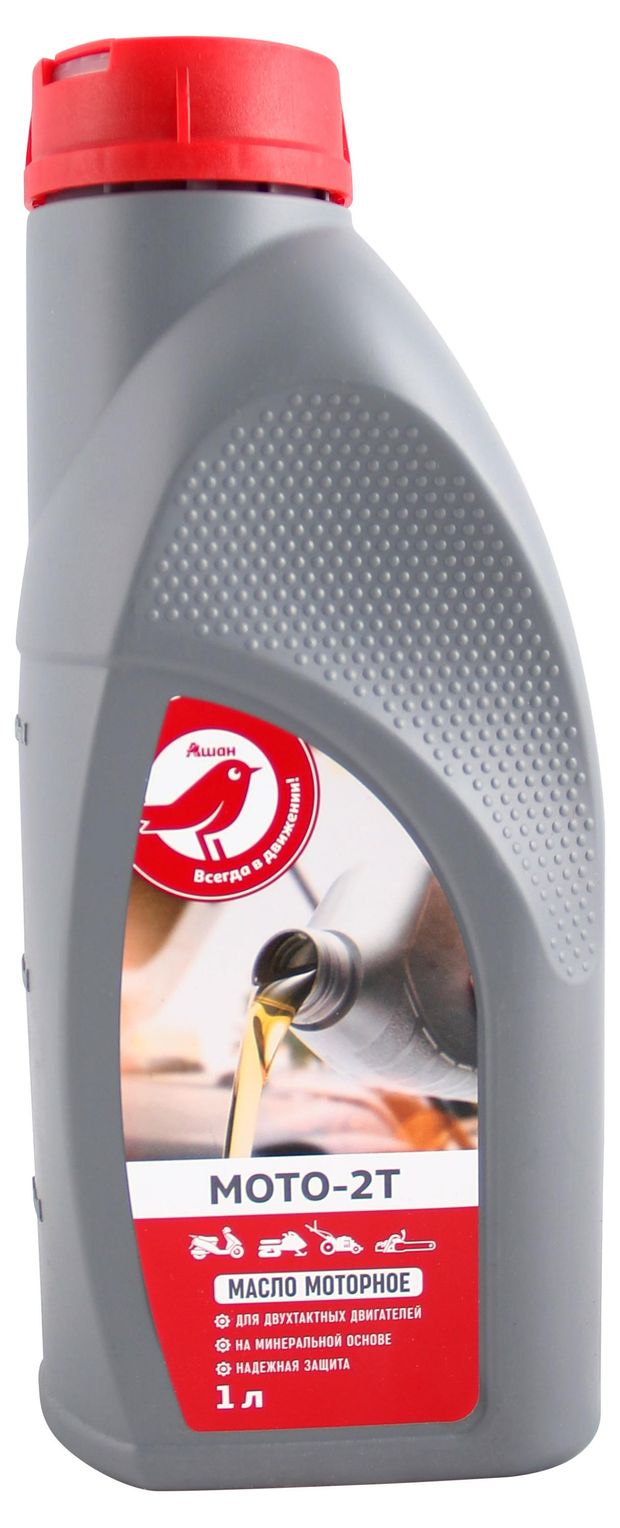 Масло моторное АШАН Красная птица 2Т, 1 л