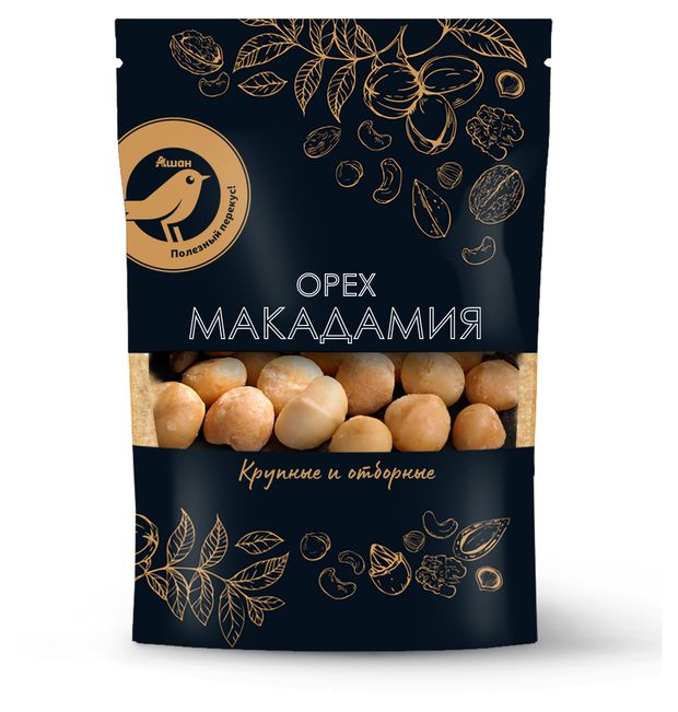 Макадамия АШАН Золотая птица 150 г 449₽