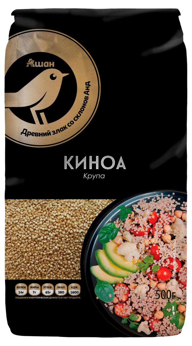 Киноа АШАН Золотая птица 500 г 290₽