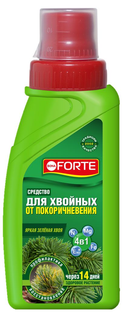 Средство Bona Forte 4 в1 от покоричневения хвои, 285 мл