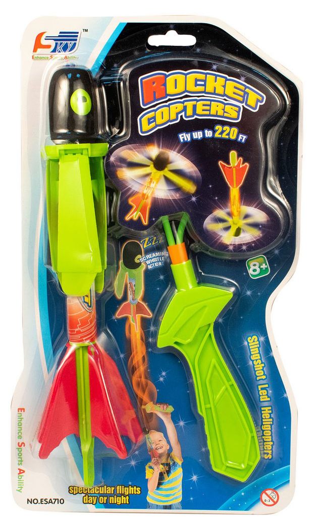 Игрушка рогатка-ракета MAYA TOYS со световыми эффектами