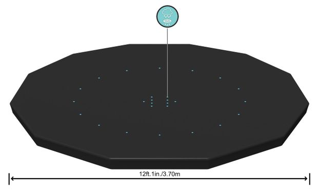 Тент для каркасных бассейнов BESTWAY d 3,66 м
