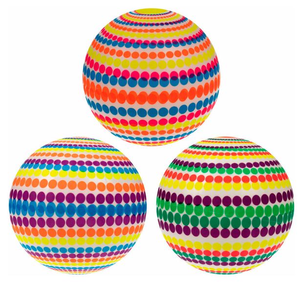 Мяч 1TOY Круги ПВХ 23 см, 1 шт в ассортименте