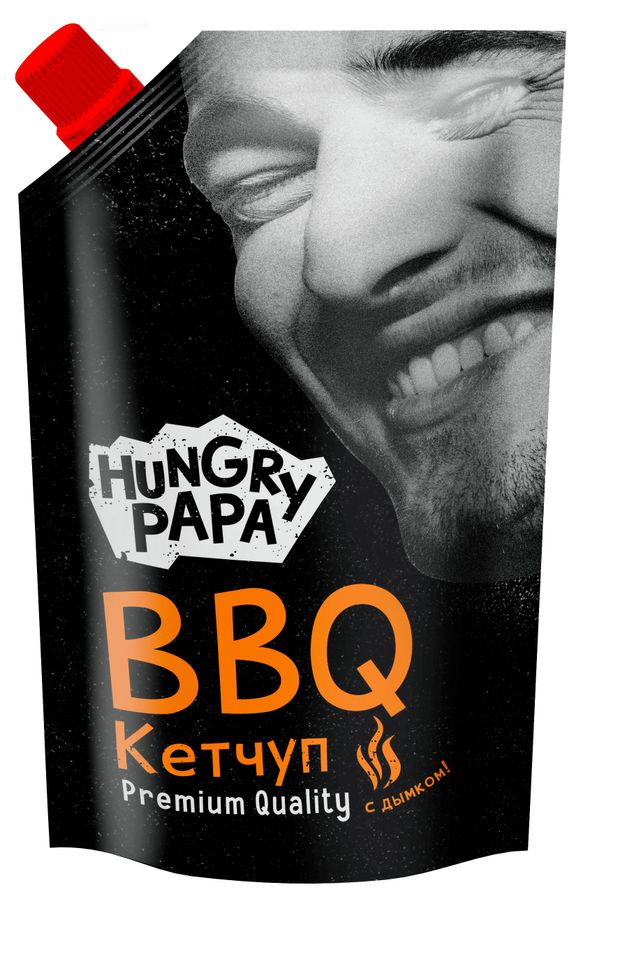 Кетчуп Семилукская трапеза Hungry Papa BBQ с ароматом дымка, 480 г