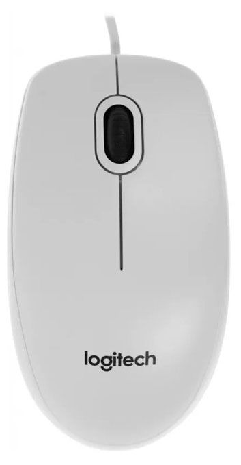 Мышь Logitech B100 белая оптическая 1000dpi USB 2but 399₽