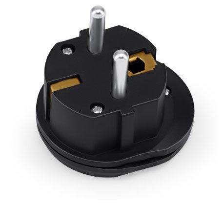 Адаптер-переходник BURO черный 1 розетка 300₽