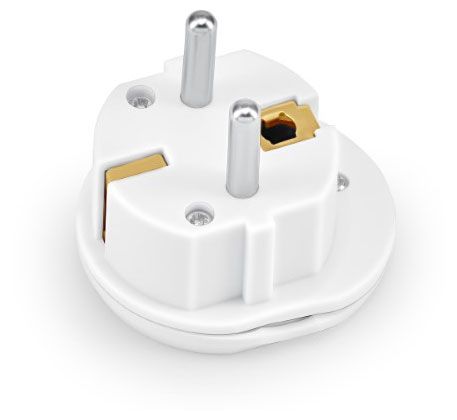 Адаптер-переходник BURO белый 1 розетка 300₽