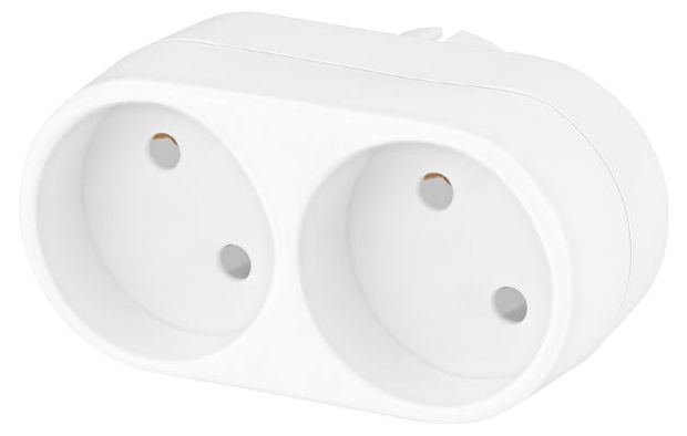 Сетевой разветвитель BURO белый, 2 розетки