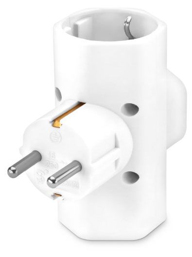 Сетевой разветвитель BURO белый 3 розетки 400₽