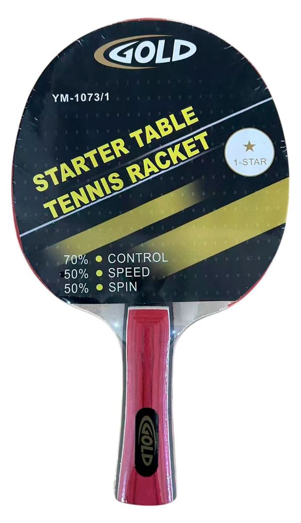 Ракетка для настольного тенниса Gold для начального и любительского уровня игры 1-2 звезды, 1 шт в ассортименте