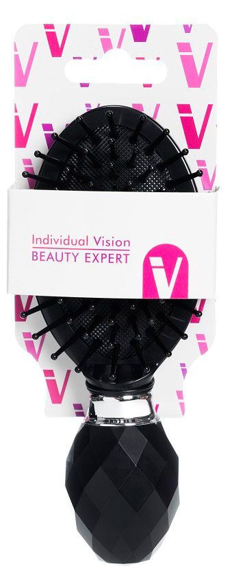 Щетка для волос Individual Vision малая с ручкой в виде кристалла, 1 шт
