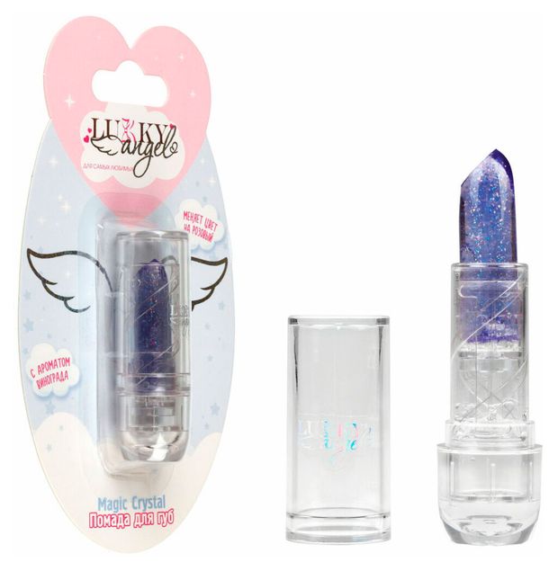 Помада Lukky Angel Magic Crystal блестящая меняющая цвет с блестками 34 г 1 шт в ассортименте 490₽