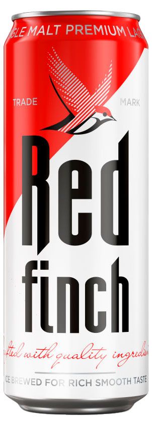 Пиво светлое Red Finch 4,4%, 450 мл