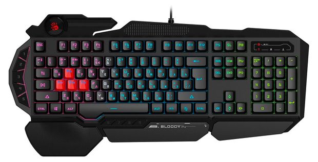 Клавиатура A4Tech Bloody B314 USB Multimedia for gamer LED