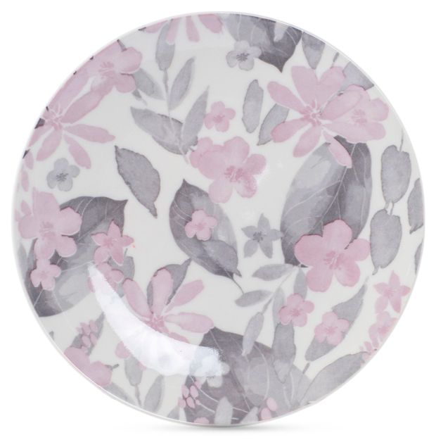 Тарелка десертная Domenik Blooming бело-розовая, 19 см