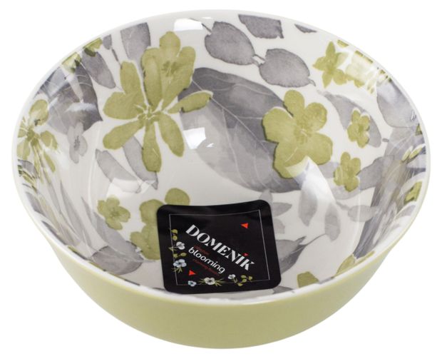 Салатник Domenik Blooming бело-зеленый, 15,6 см