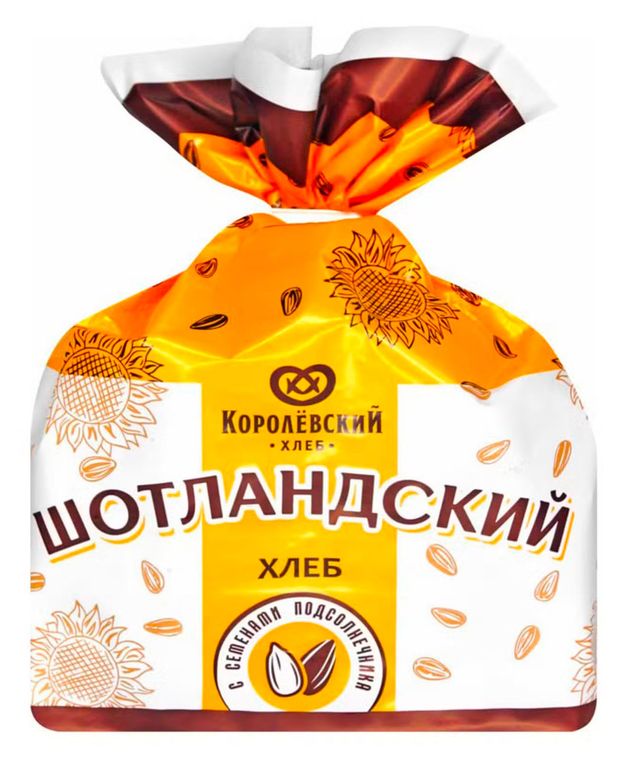 Хлеб Королёвский хлеб Шотландский с семенами подсолнечника нарезка, 320 г