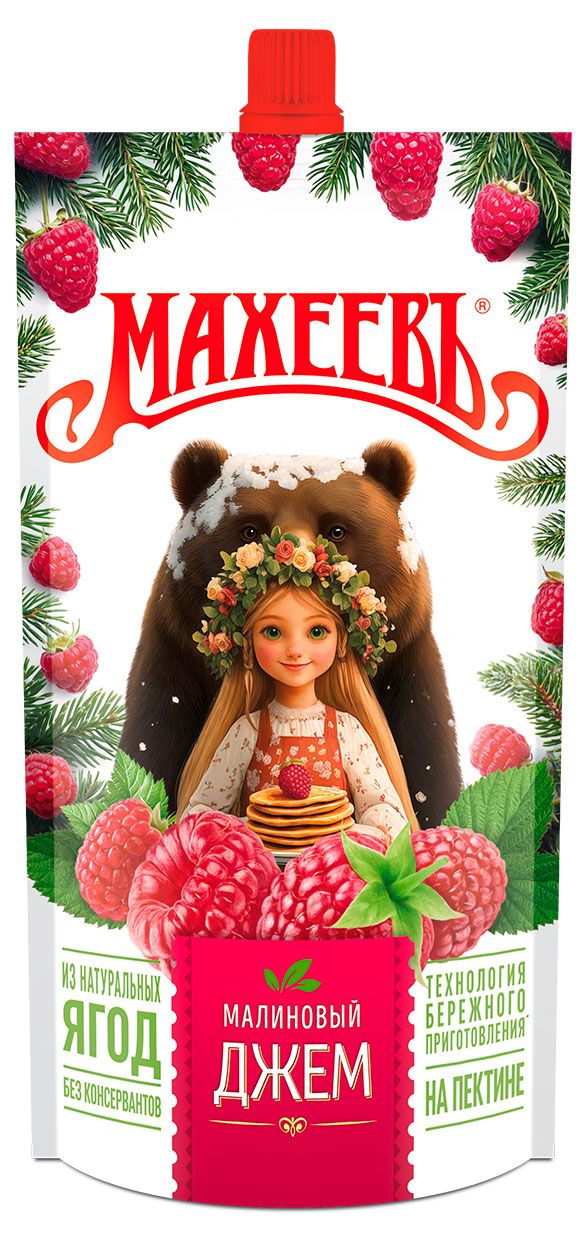 Джем МАХЕЕВЪ малиновый, 300 г